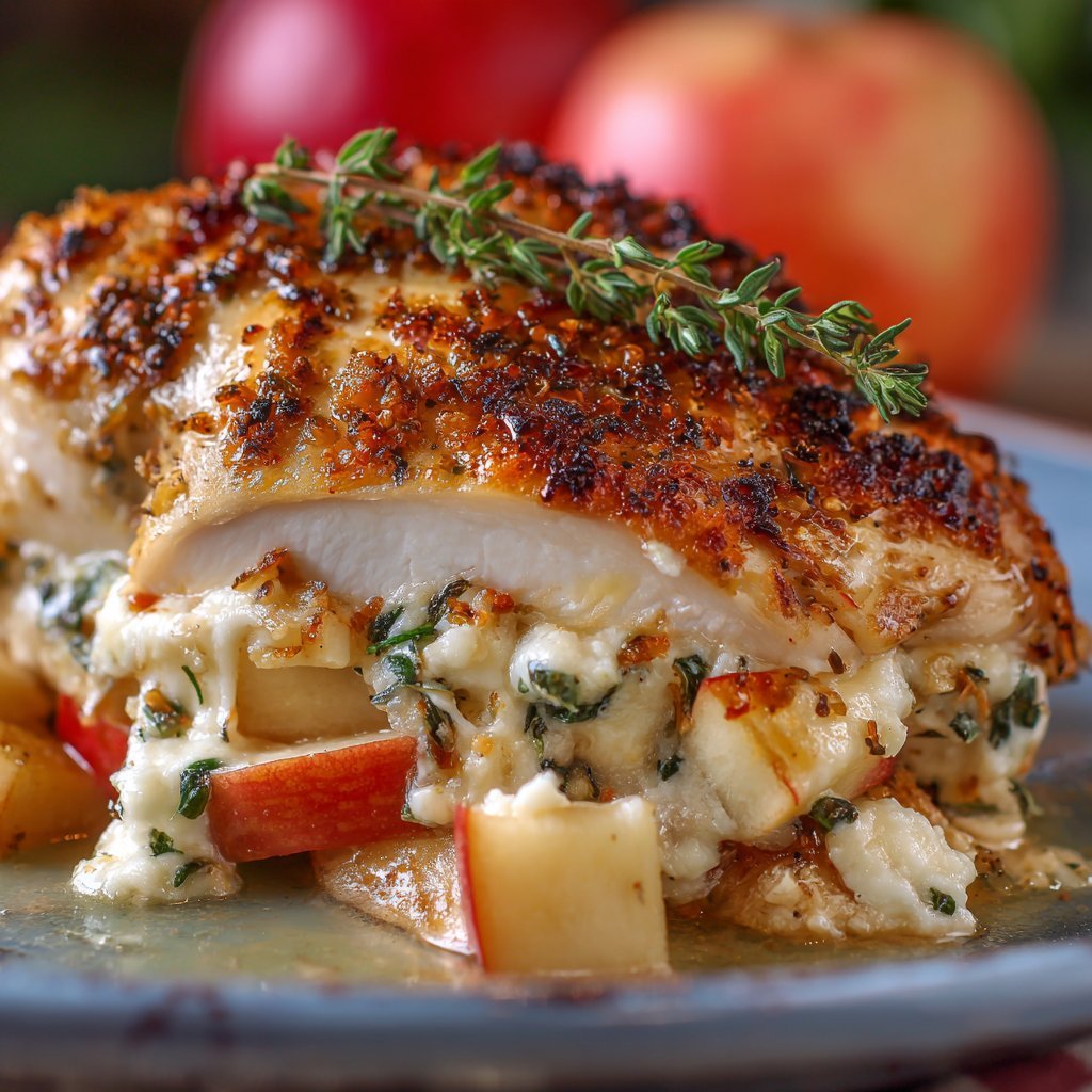 Apple and Brie Stuffed Chicken Breast