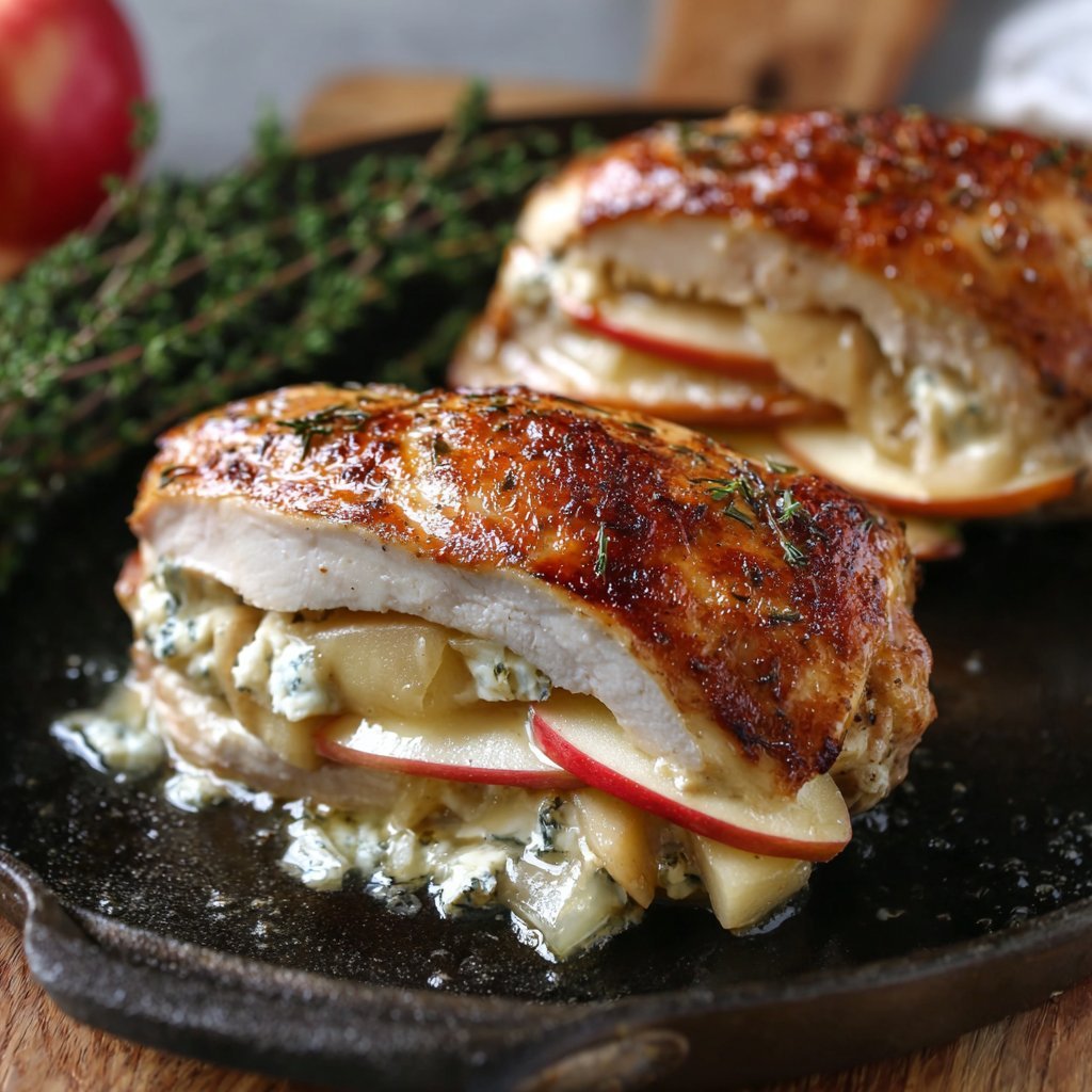 Apple and Brie Stuffed Chicken Breast