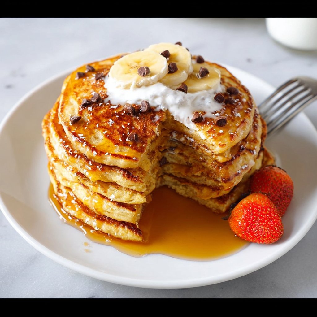 Fluffy Pancakes Made with Sourdough Starter Discard