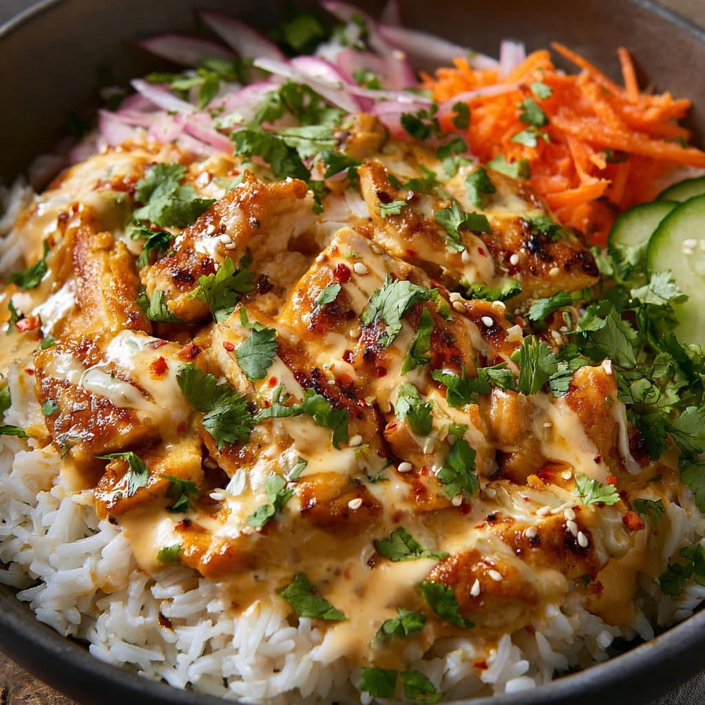 Coconut-Infused Chicken and Rice Bowl Delight
