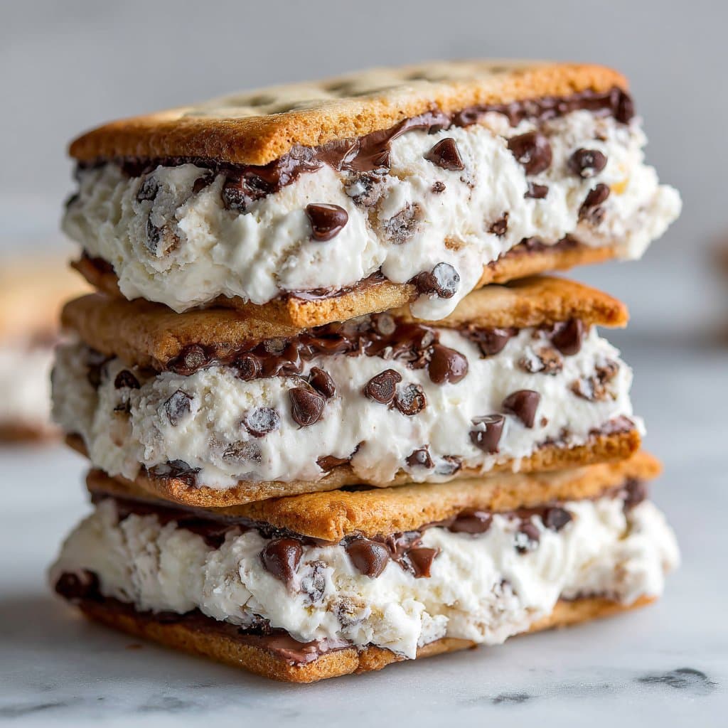 Chocolate Chip Ice Cream Sandwiches