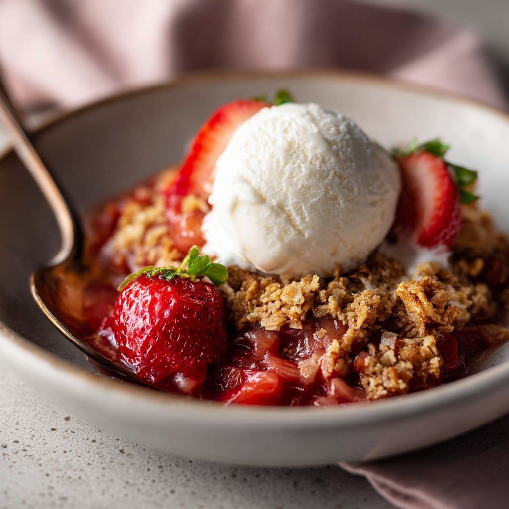 Strawberry Rhubarb Crisp