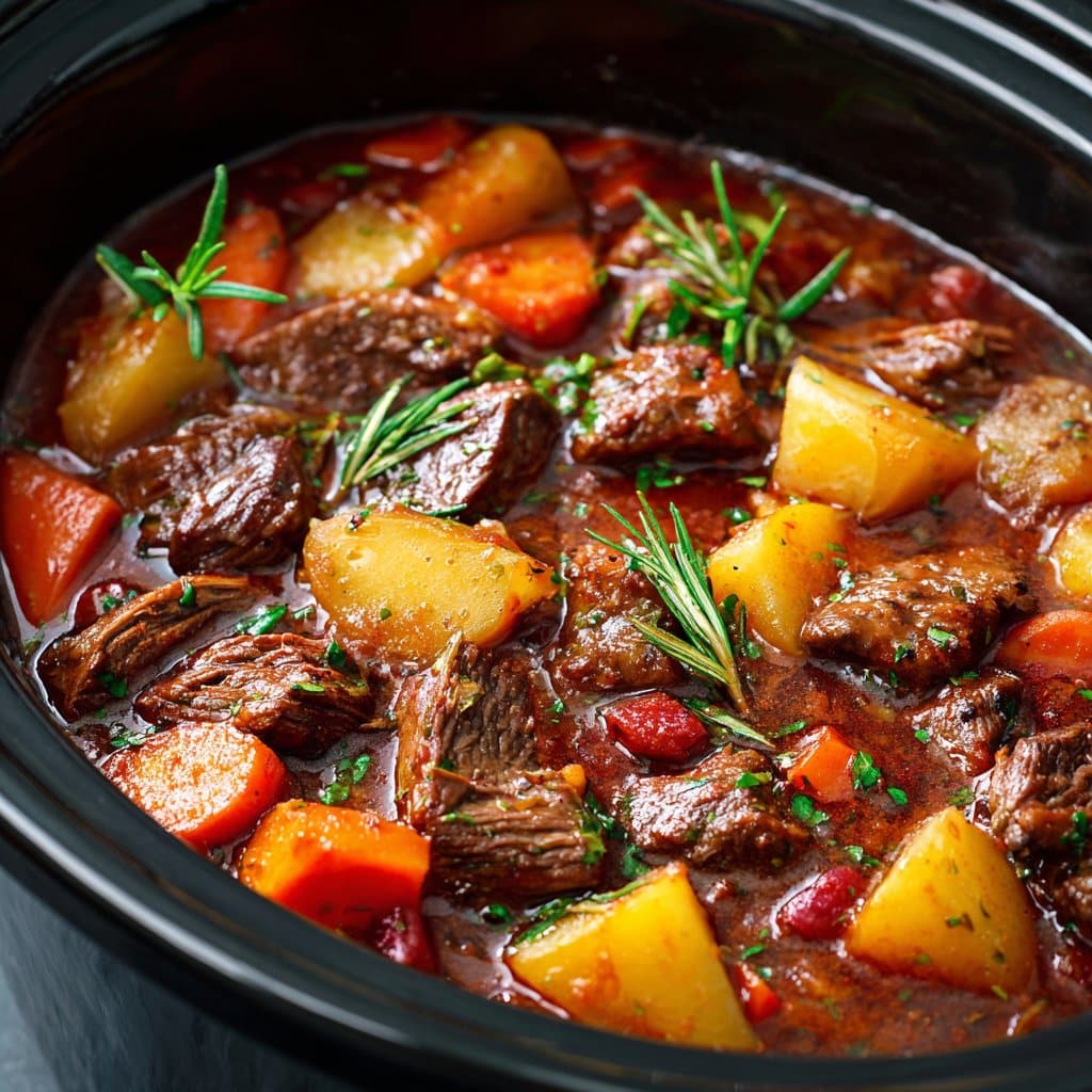 Fall Crockpot Beef Stew That Practically Cooks Itself