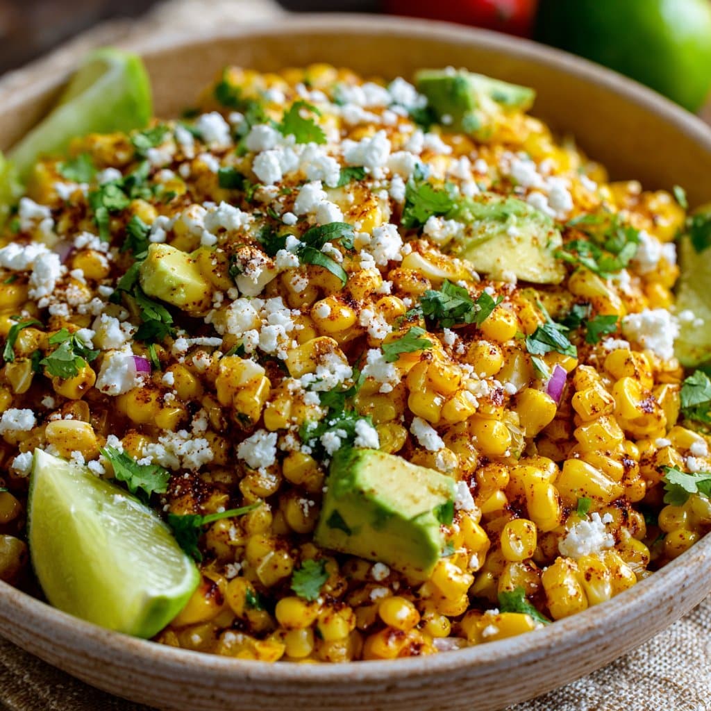 Street Corn Salad with Avocado and Cotija