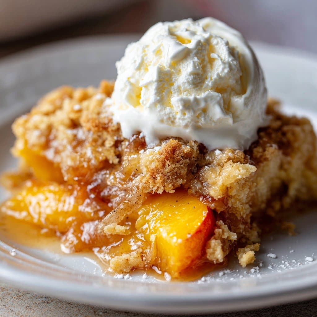 Peach Cobbler Dump Cake