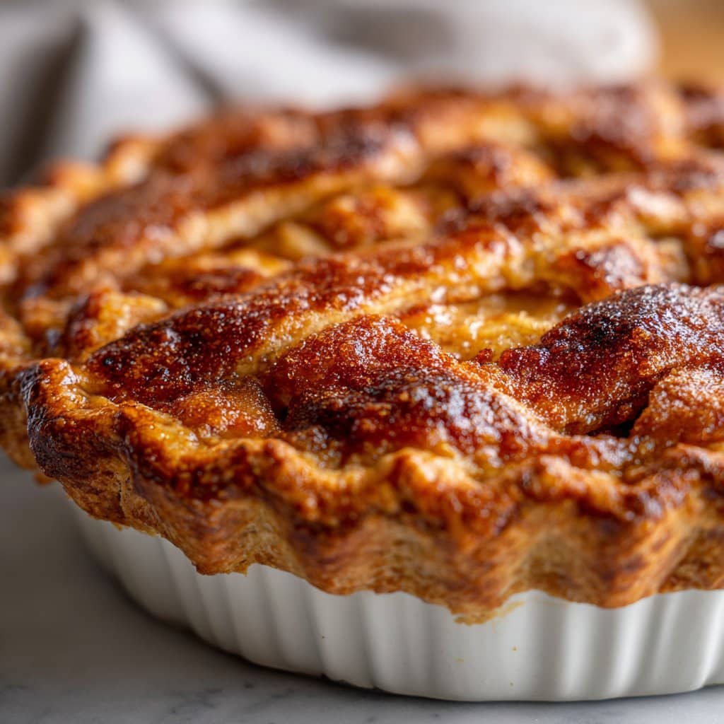 Classic Peach Pie with Cinnamon Sugar Topping