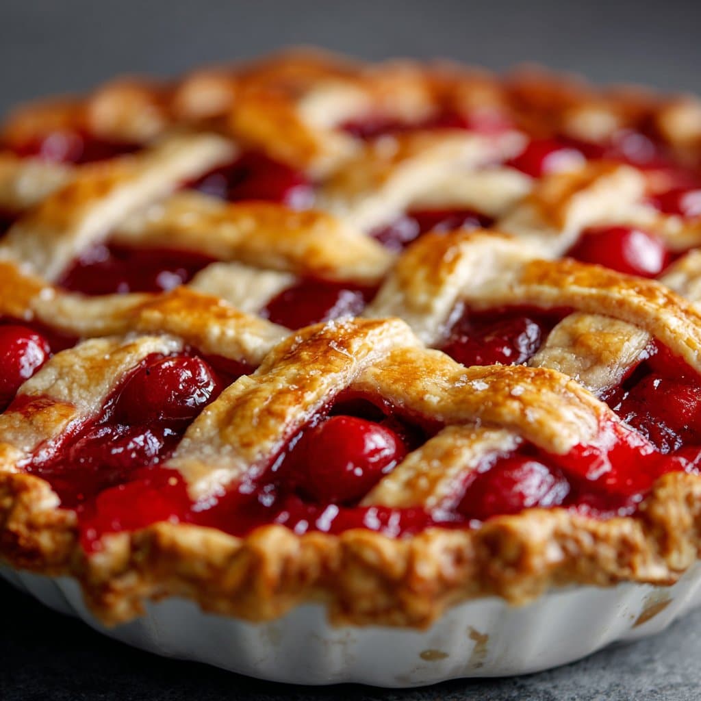 Fresh Cherry Pie with Flaky All-Butter Crust