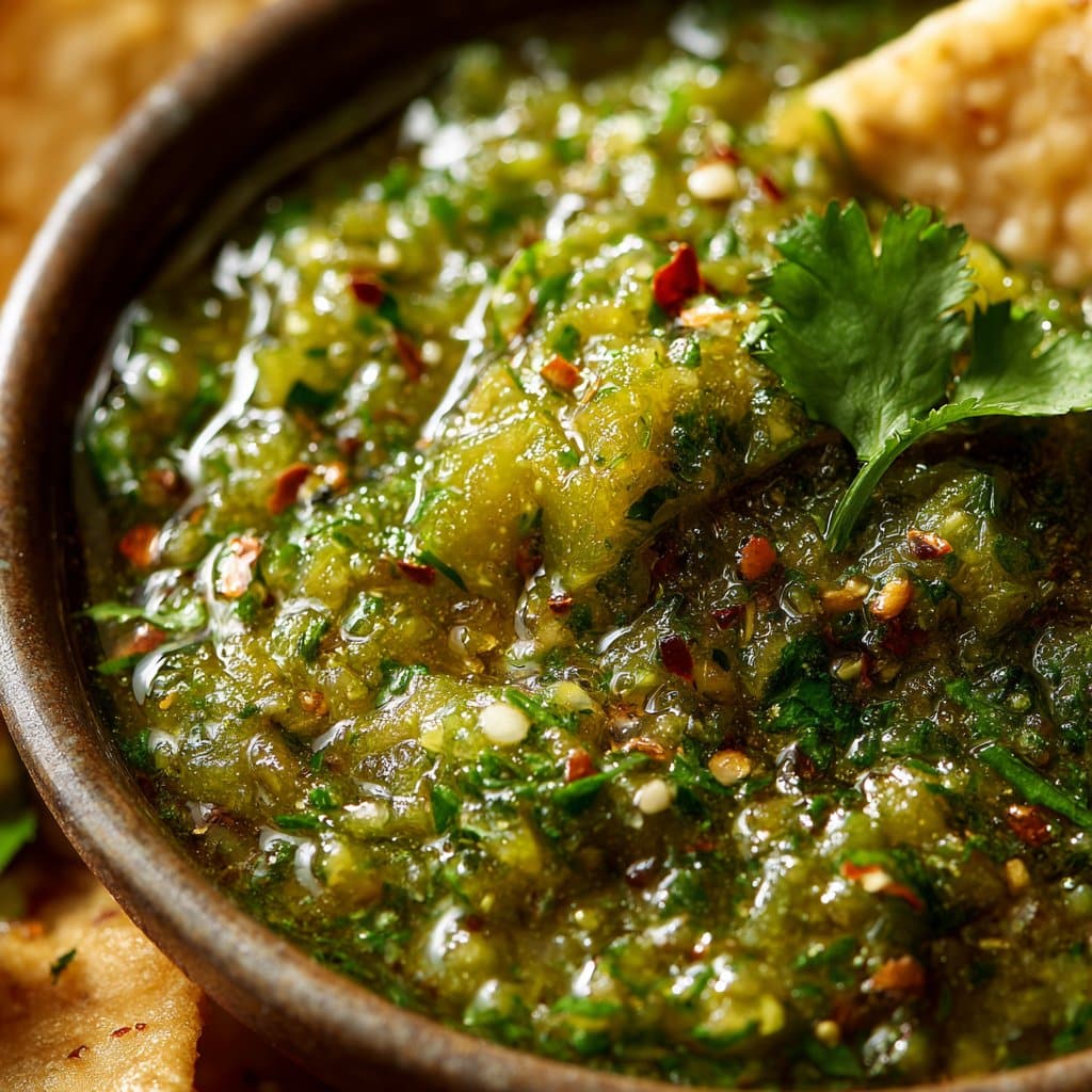 Zesty Salsa Verde with Roasted Tomatillos