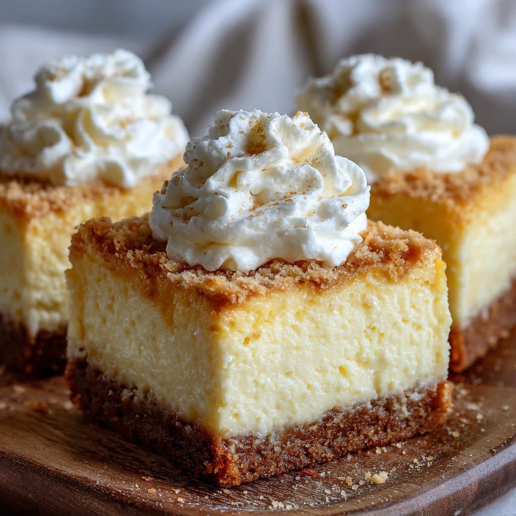 Cheesecake Squares with Creamy Vanilla Filling