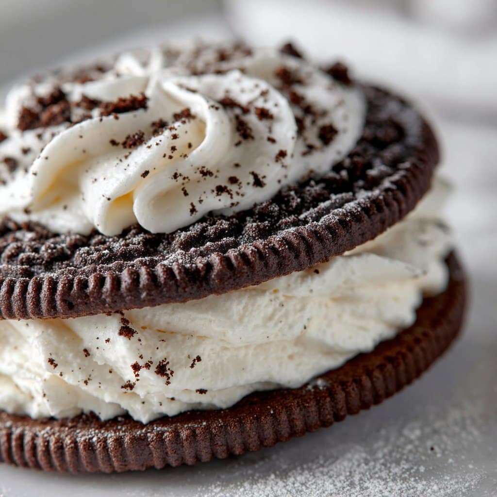 Oreo Crumbl Cookie with Thick Creamy Frosting