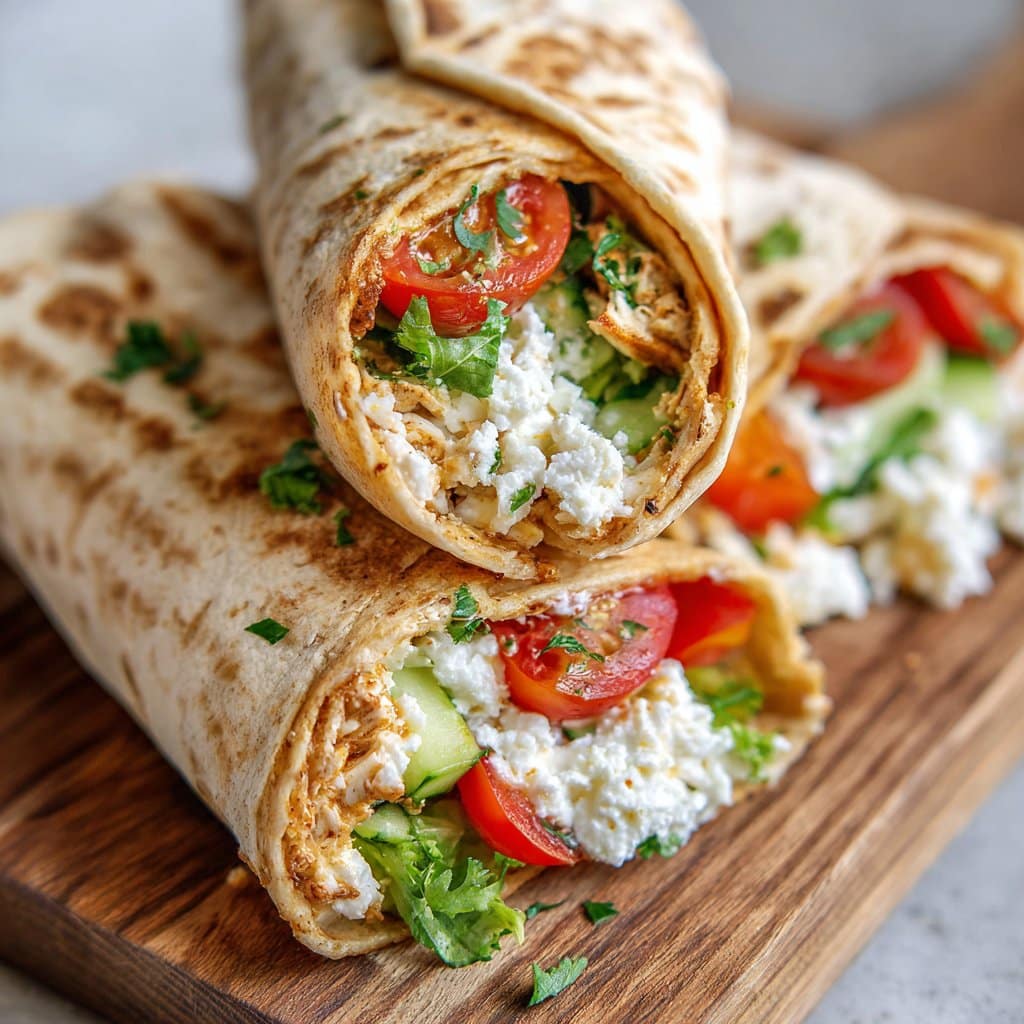 High Protein Cottage Cheese Wraps
