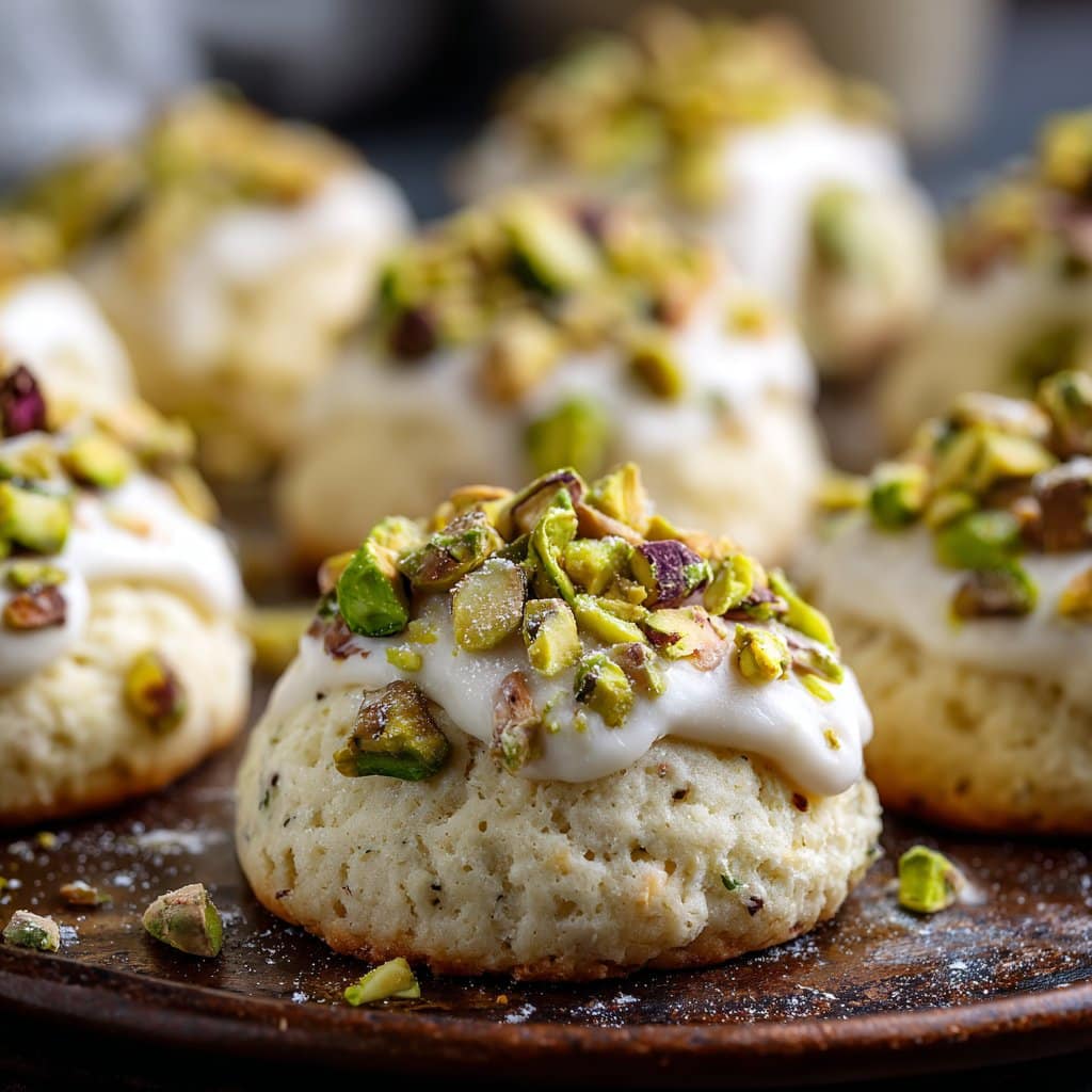 Soft Italian Ricotta Pistachio Cookies