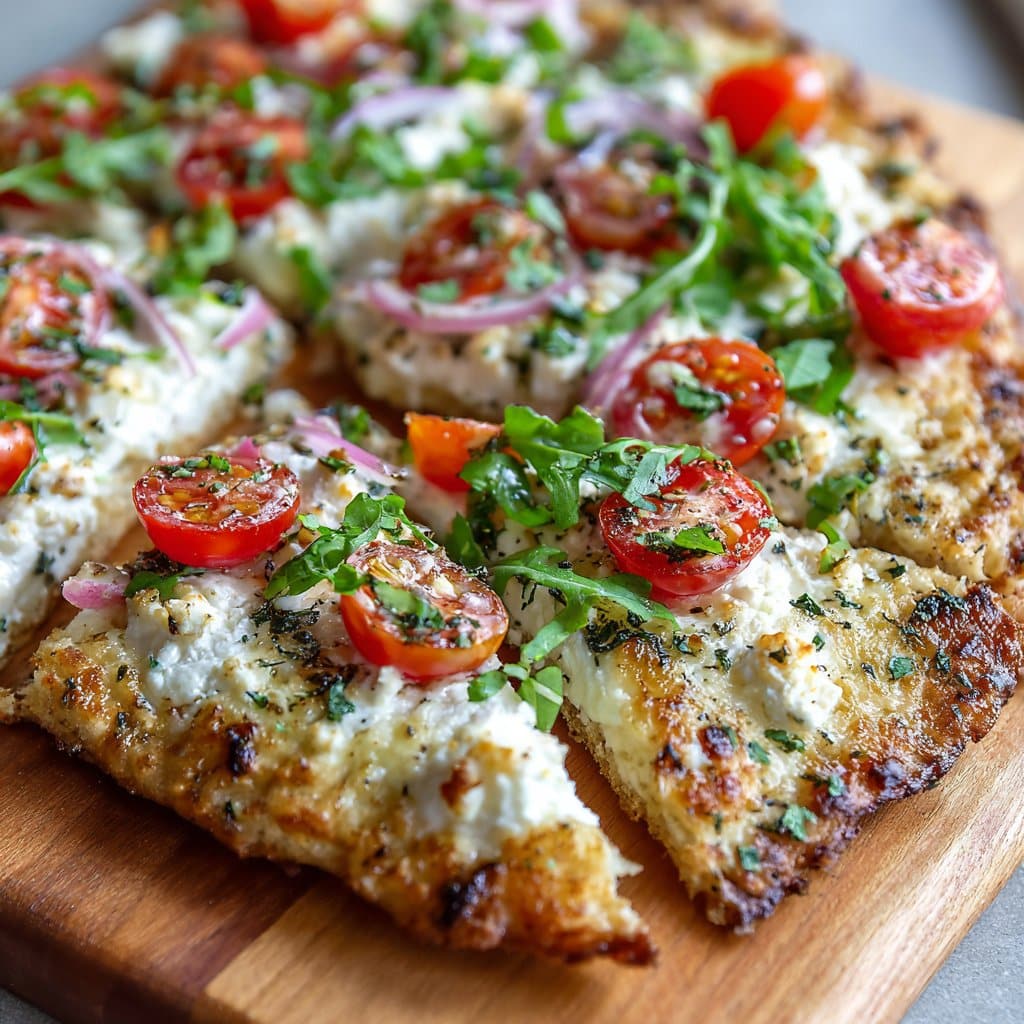 2-Ingredient Cottage Cheese Flatbread