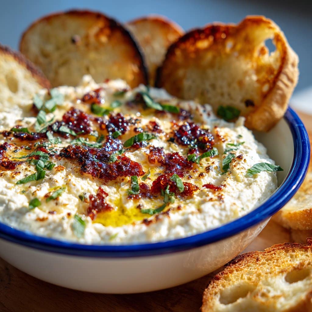 Hot Honey Ricotta Dip
