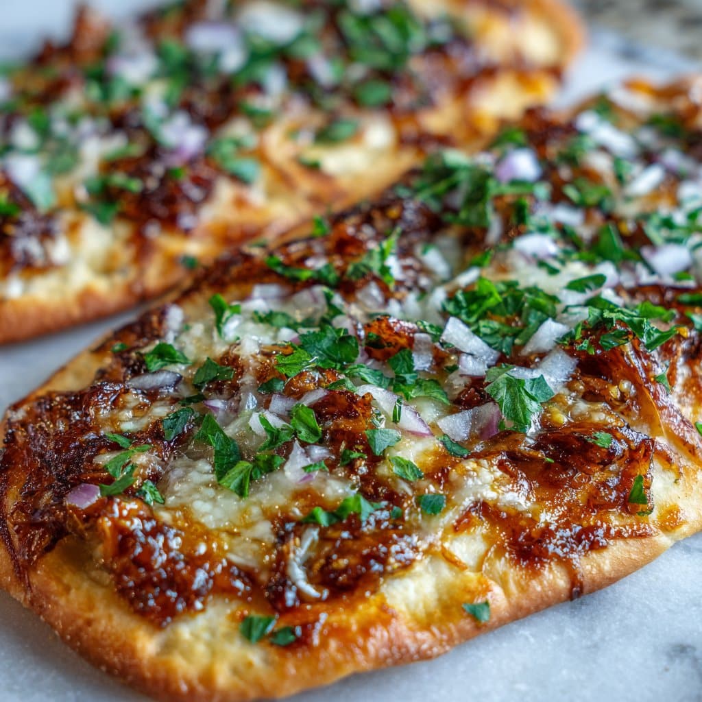 Spicy Honey Garlic Flatbread Pizzas in 20 Minutes
