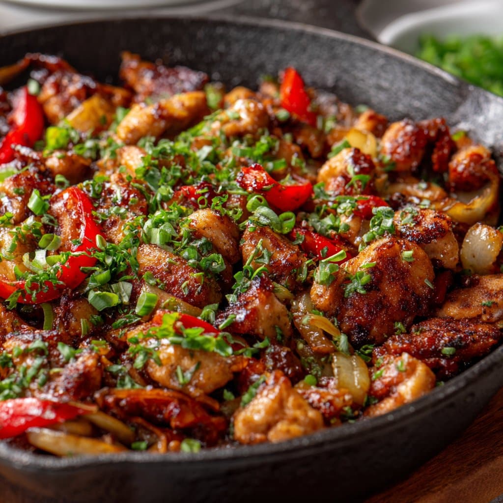 Sweet Chili Chicken Skillet with Crispy Edges