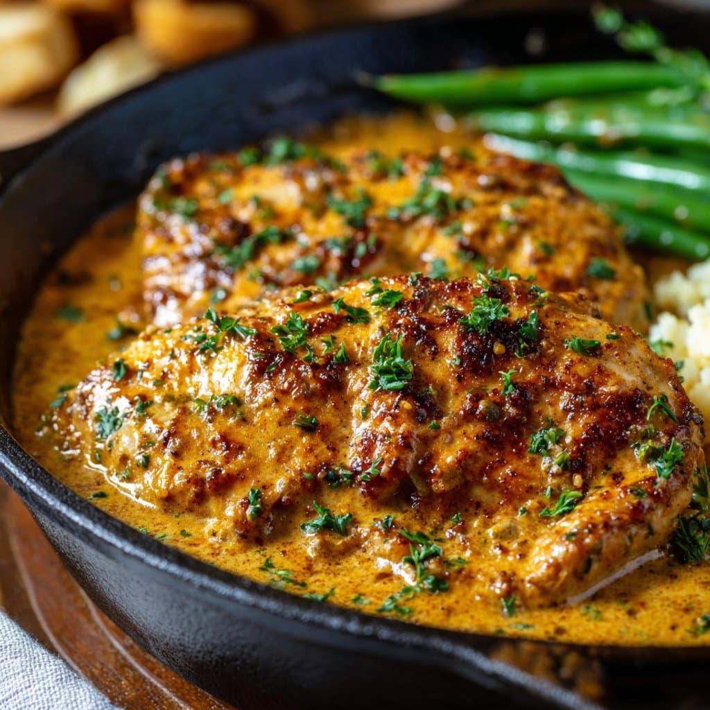 Texas Roadhouse Butter Chicken in One Skillet