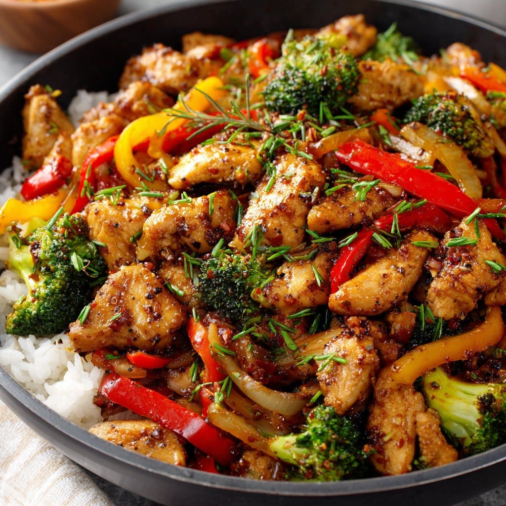 Black Pepper Chicken Stir-Fry in 20 Minutes