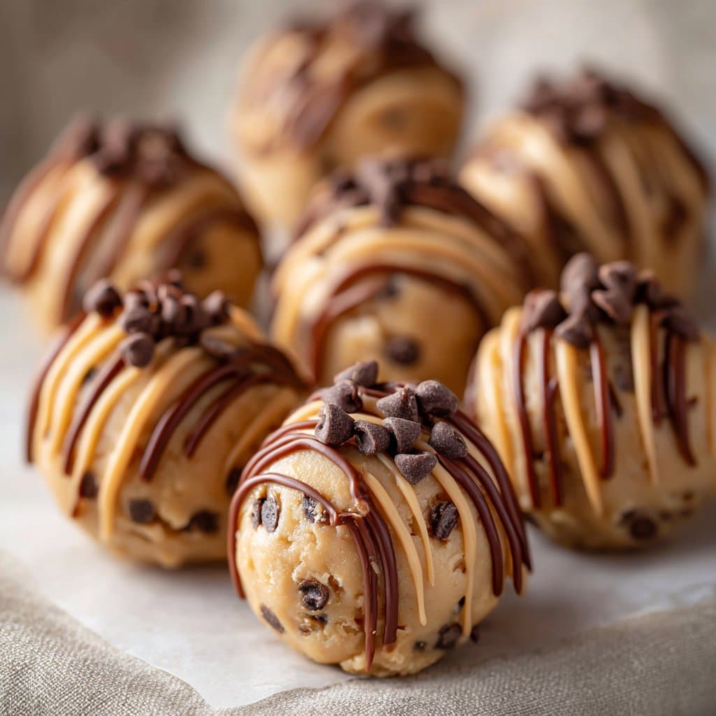 Chocolate Chip Cookie Dough Truffles (No Bake)