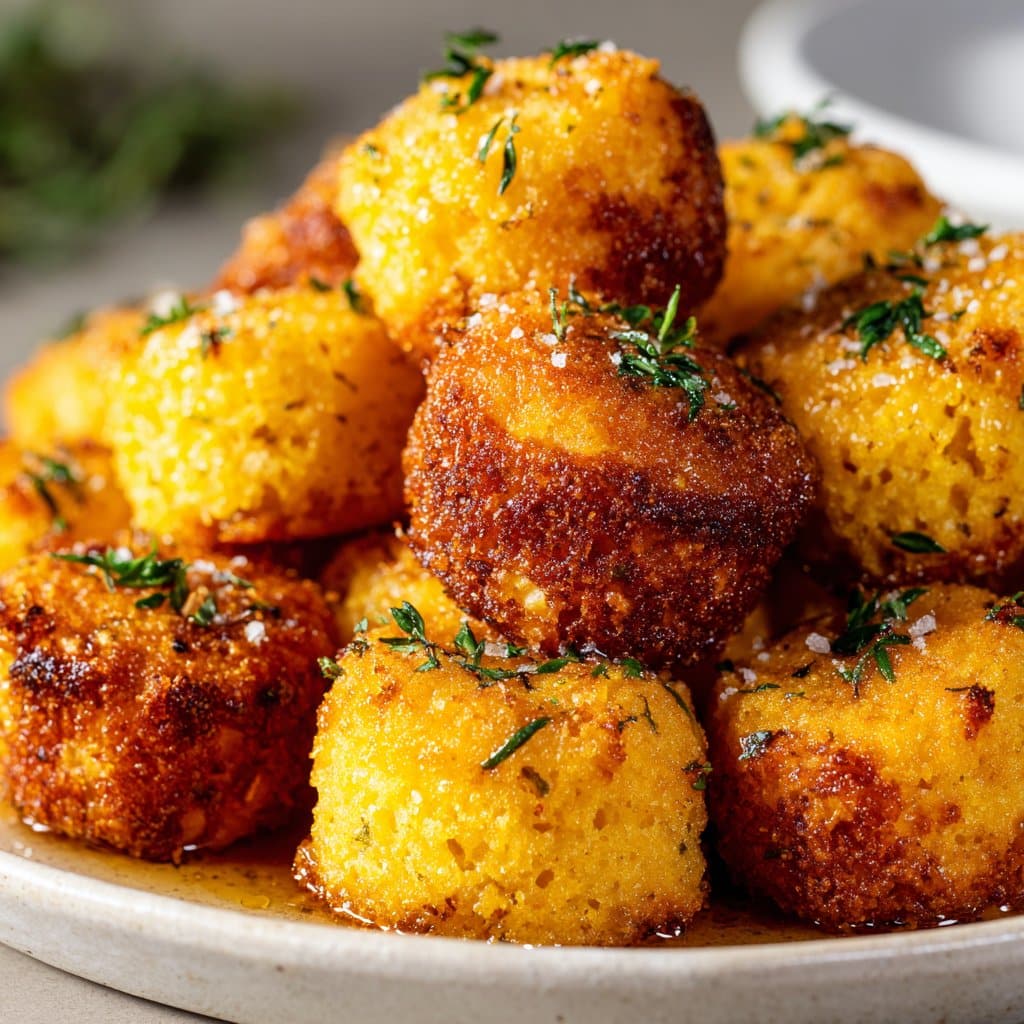 Honey Butter Cornbread Poppers – Sweet & Savory