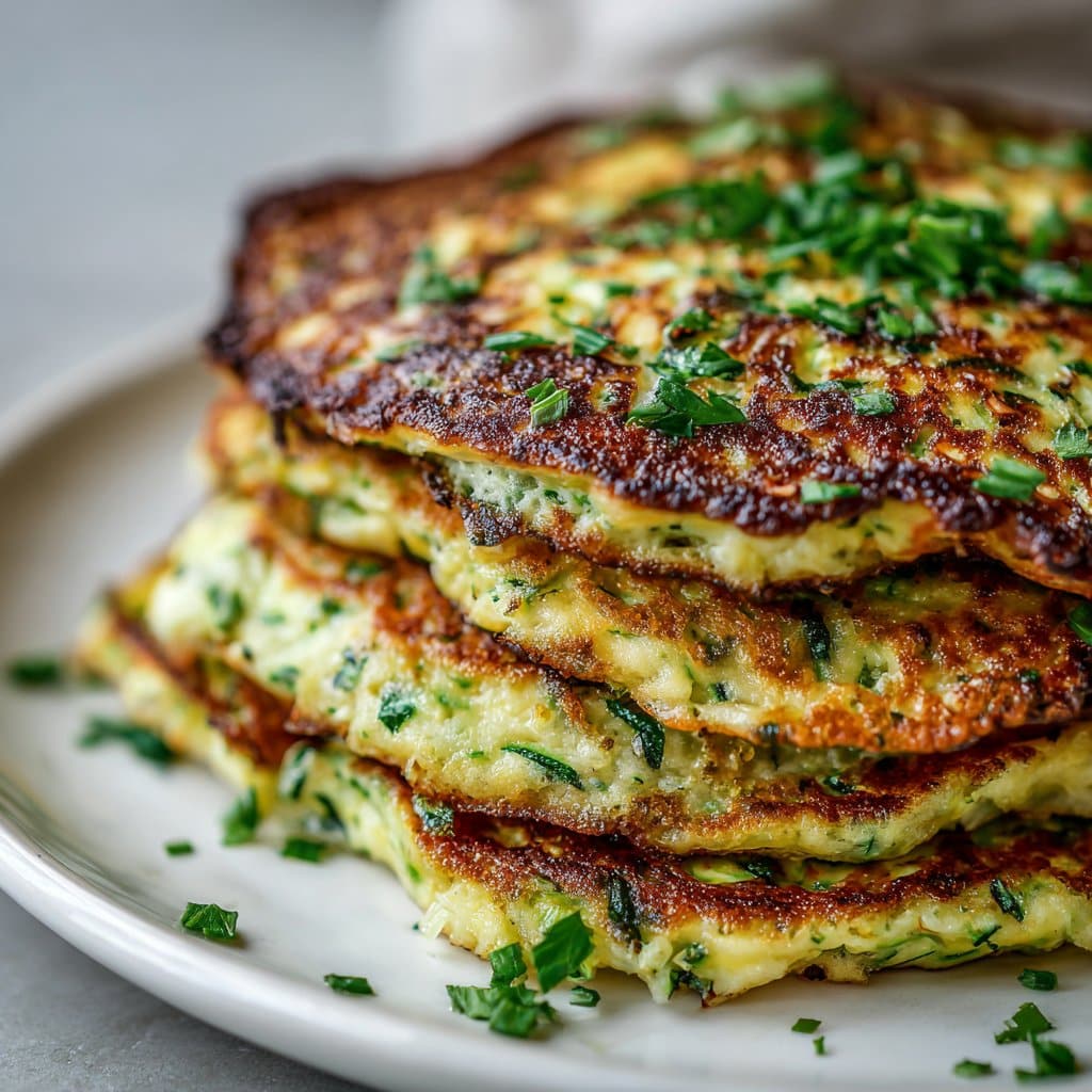 Low Carb Zucchini Pancakes Recipe