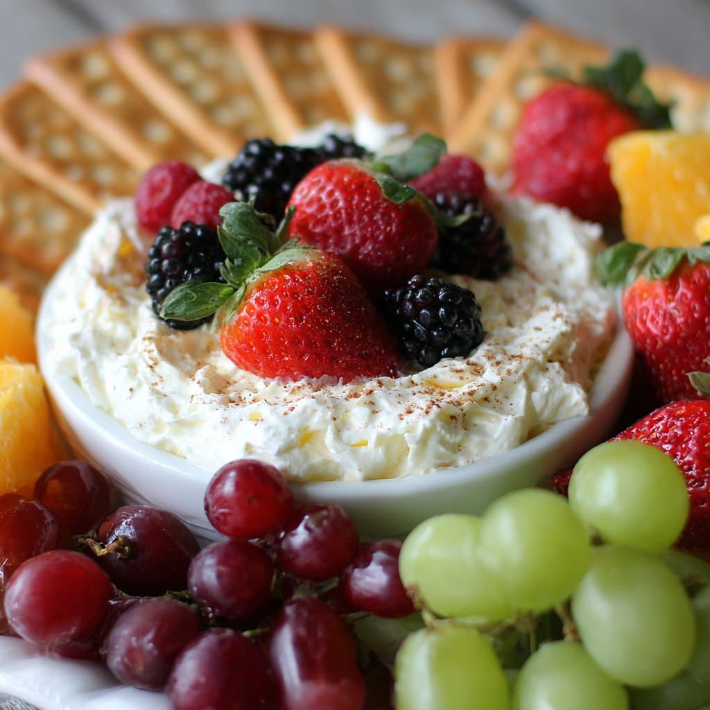 Cream Cheese Fruit Dip – 3 Ingredients, 5 Minutes