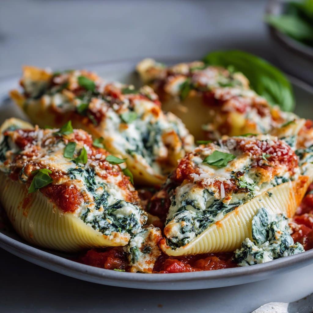 Stuffed Shells Recipe with Spinach and Ricotta