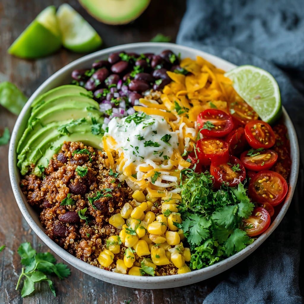 Best Quinoa Taco Bowl – Colorful & Healthy Dinner