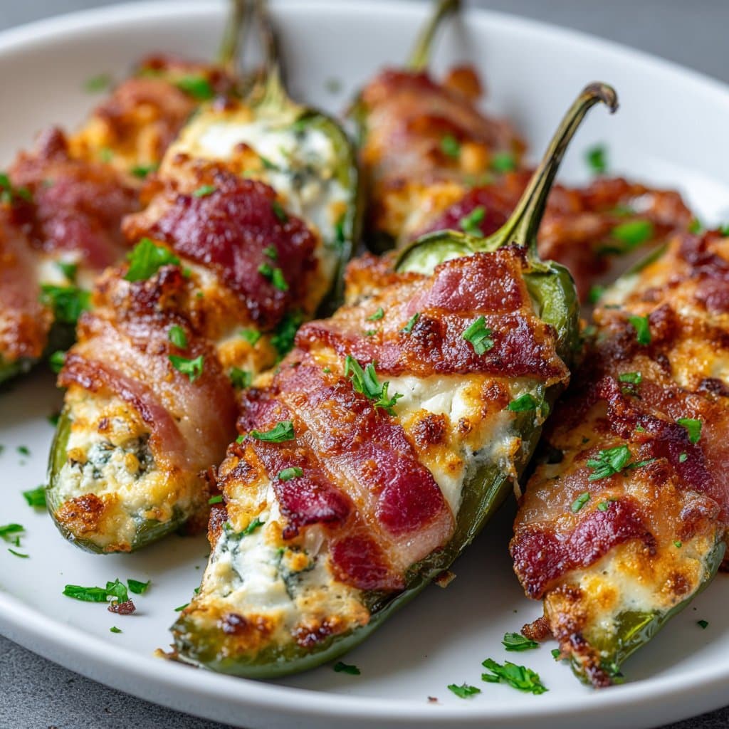 Keto Jalapeño Poppers with Bacon