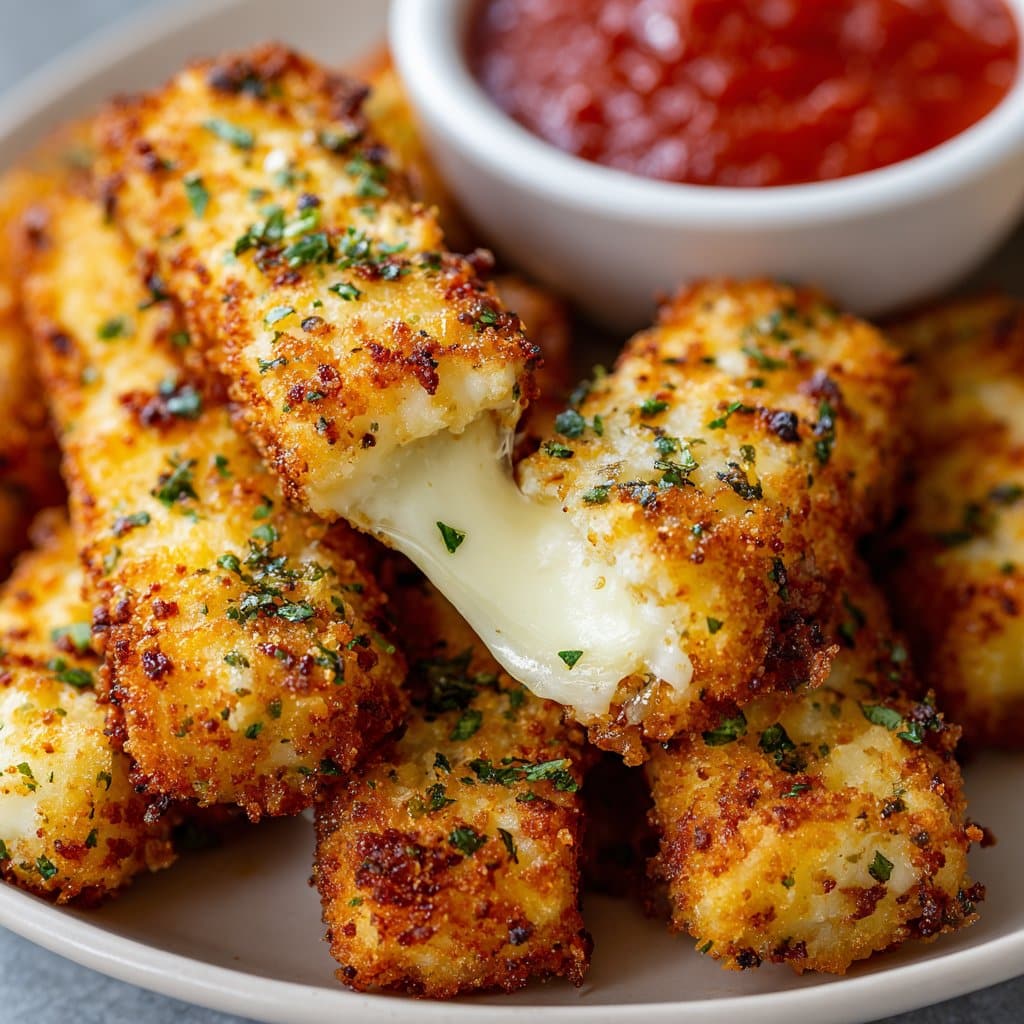 Air Fryer Mozzarella Sticks (Crispy Recipe)