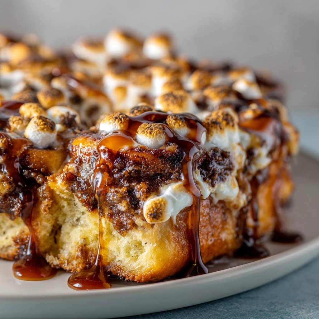 Cinnamon Rolls with Gooey S'mores Filling