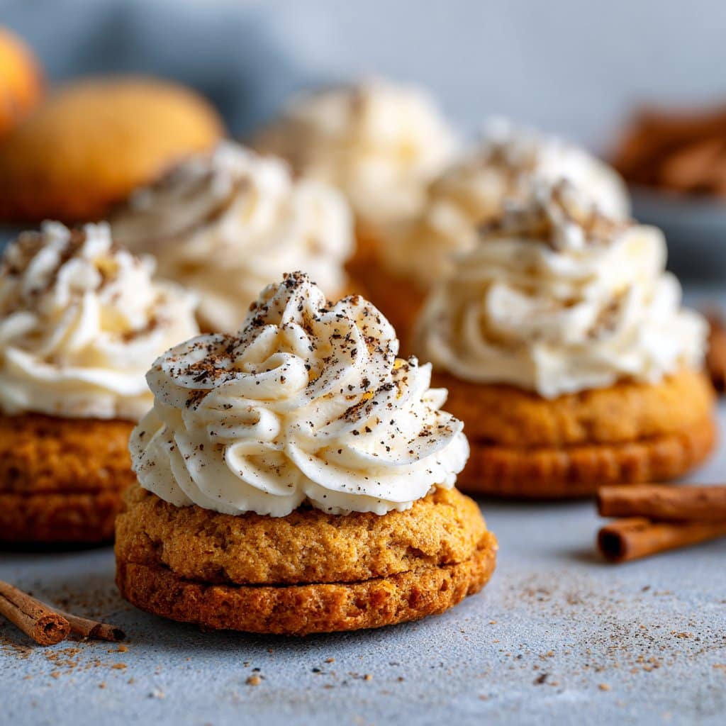 Pumpkin Cheesecake Cookies with Cream Cheese