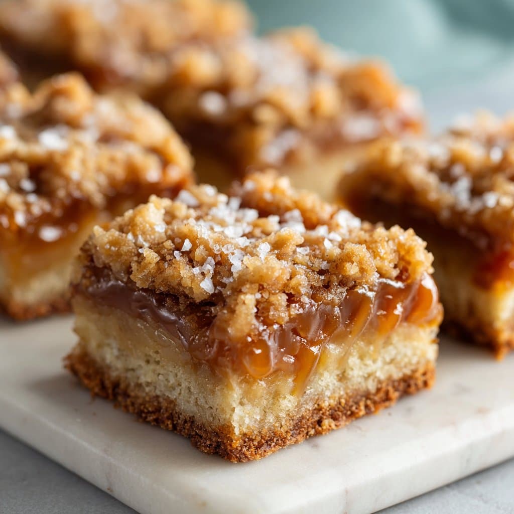 Salted Caramel Apple Bars Dessert Idea