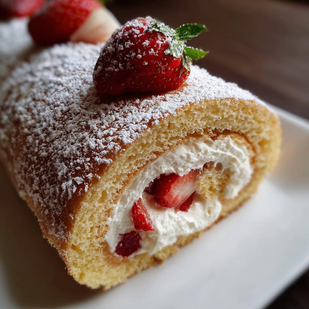 Soft and Fluffy Cake Roll