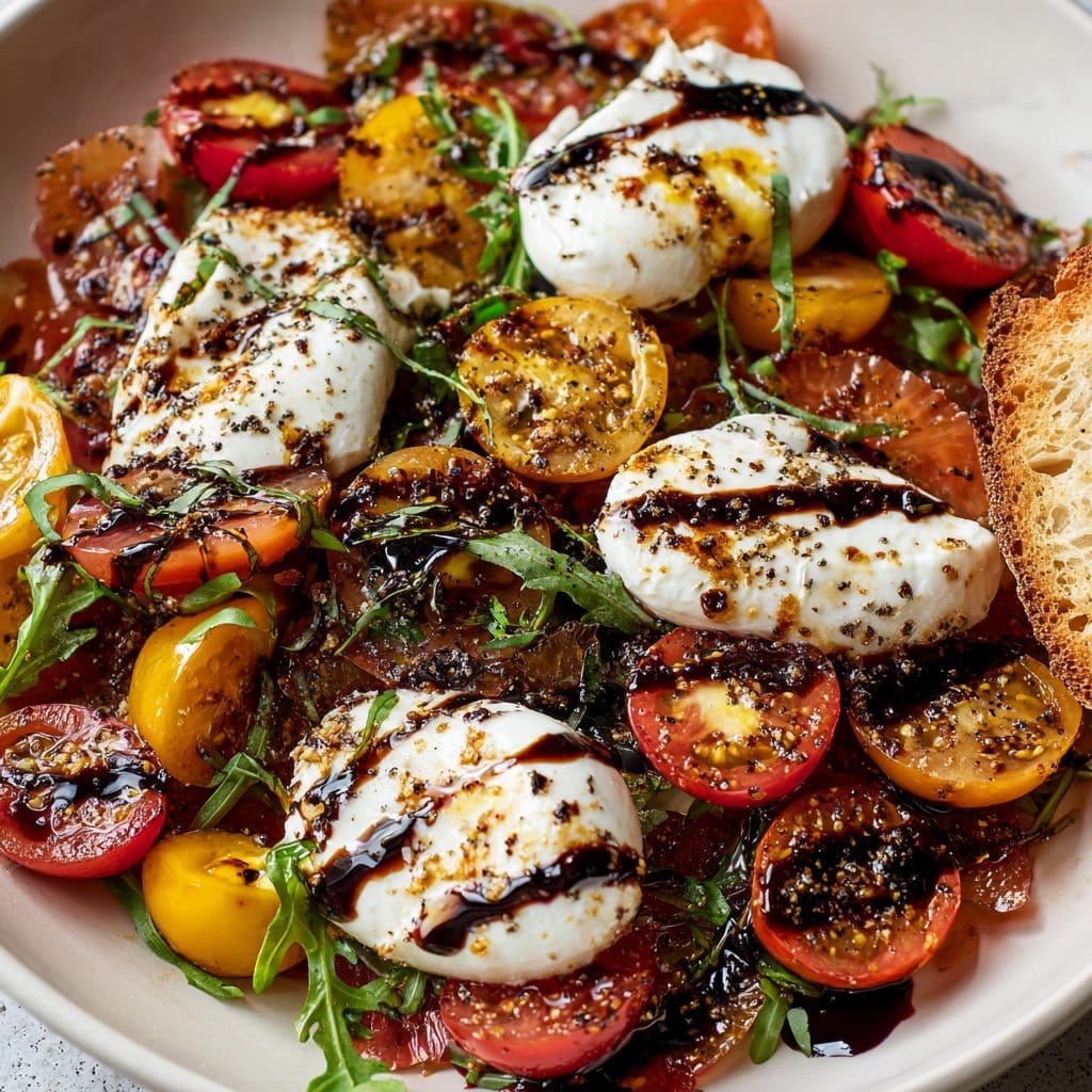 Tomato Burrata Salad with Balsamic Glaze