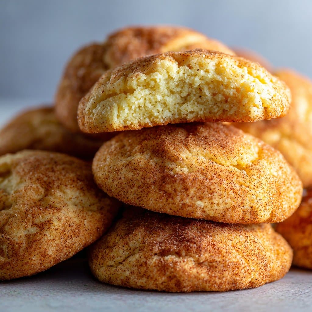 Soft Apple Snickerdoodles with Cinnamon