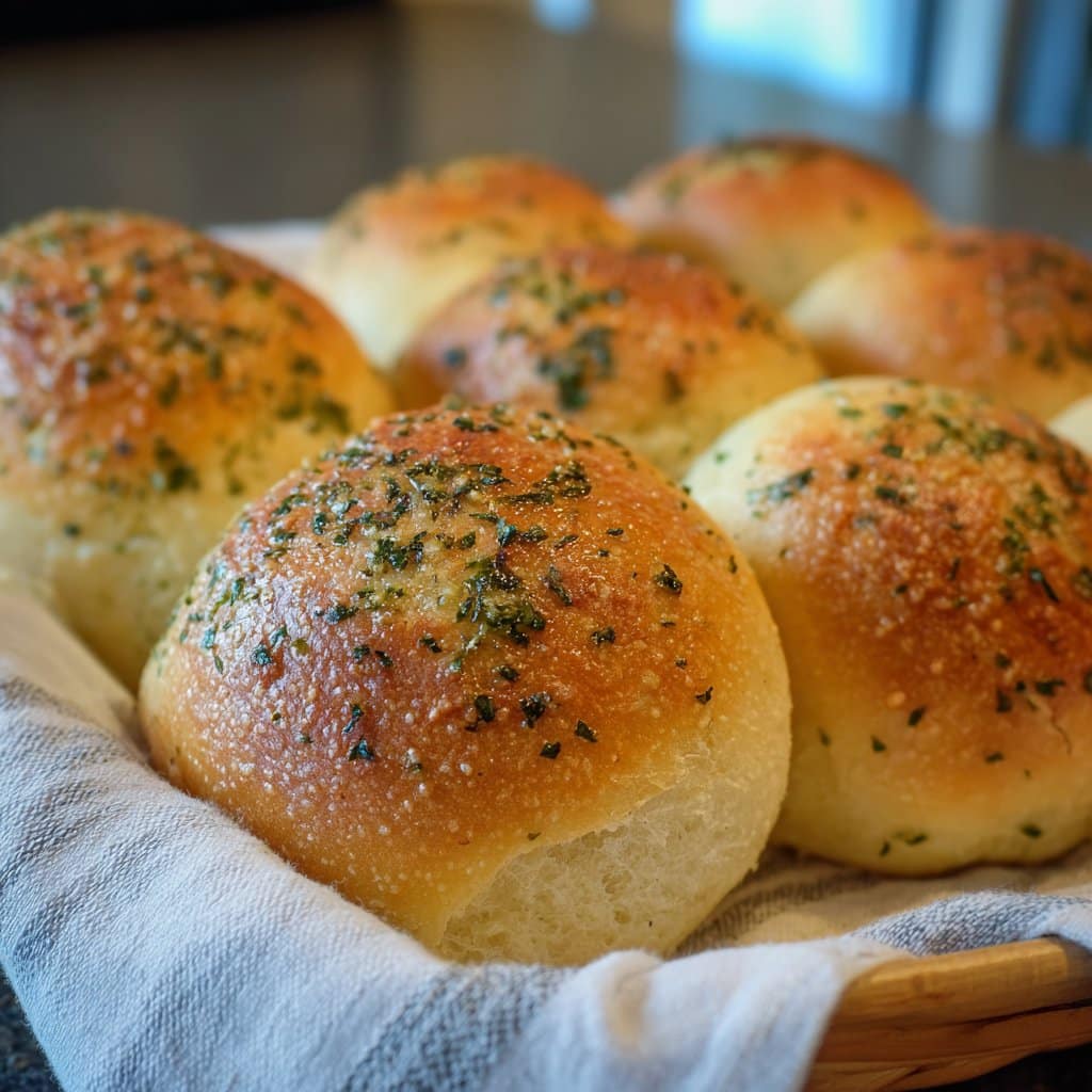 Homemade Garlic Bread Rolls (Soft & Fluffy)