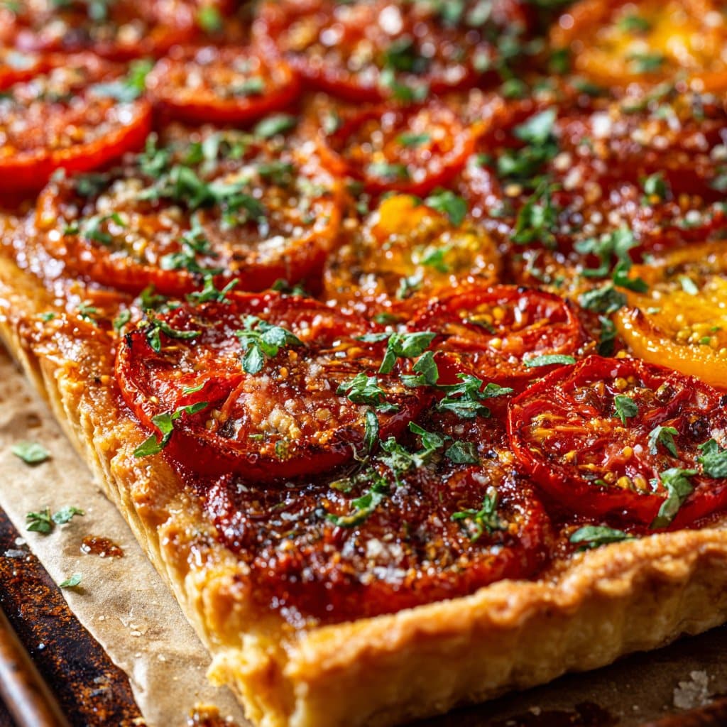 Slab Tomato Pie with Buttery Crust