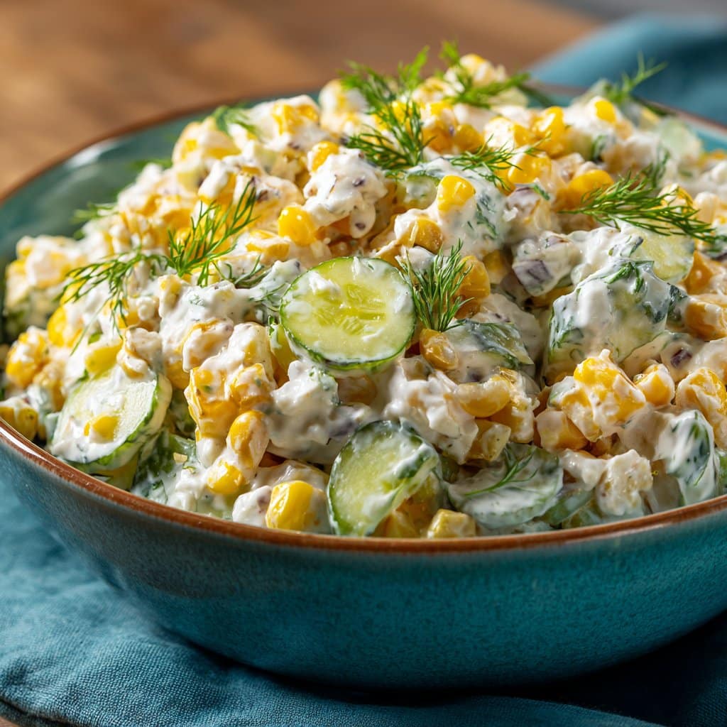 Dill Pickle Corn Salad (Crisp & Creamy)