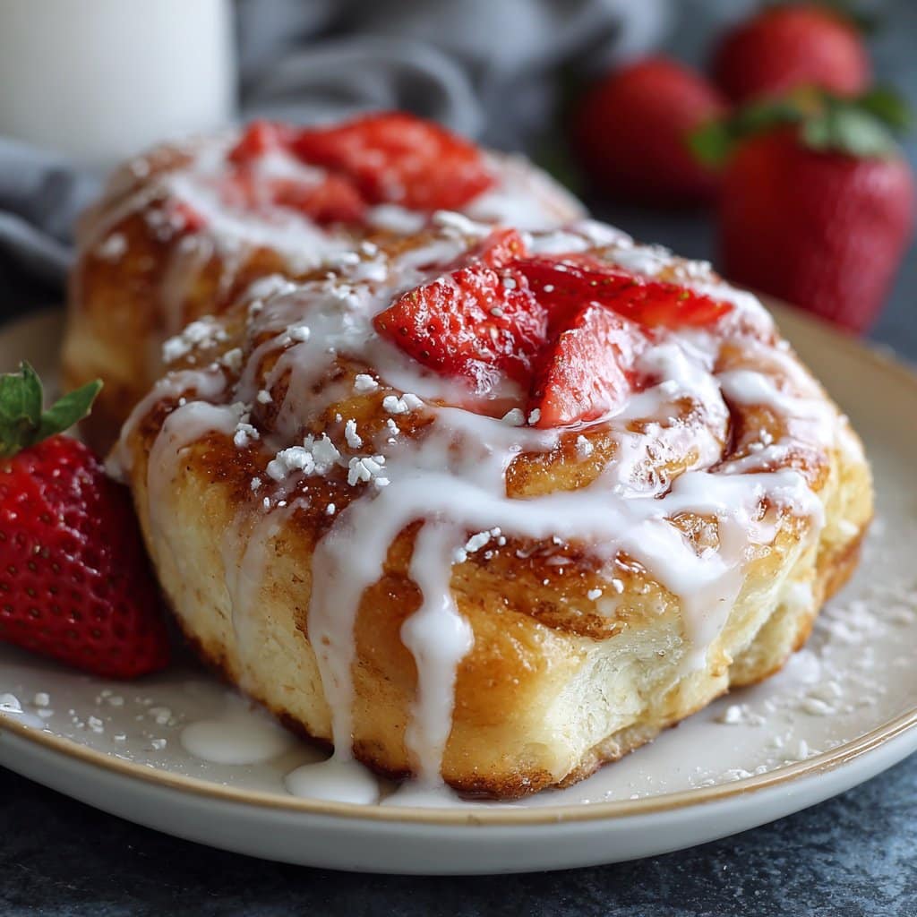 Strawberry Cinnamon Rolls Recipe