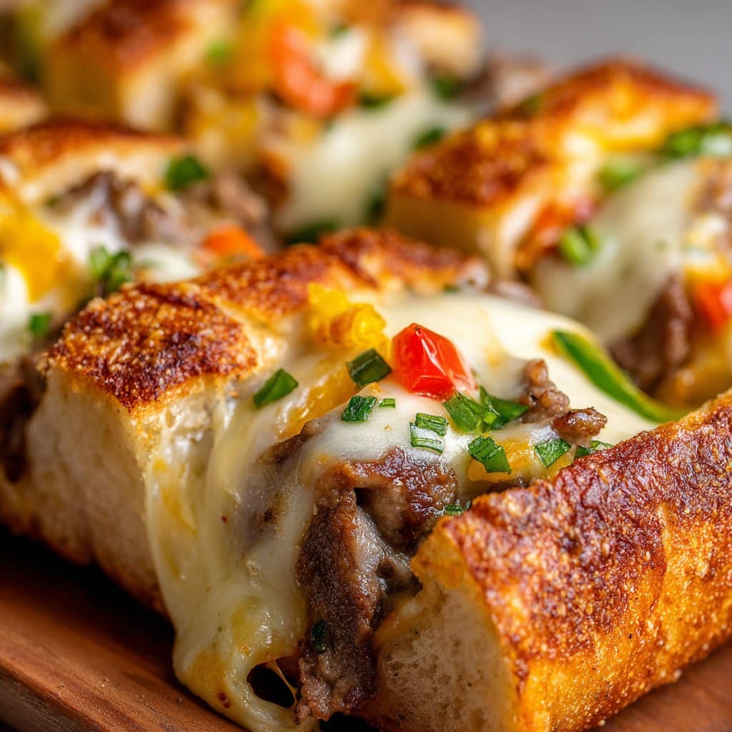 Philly Cheesesteak Stuffed Breadsticks