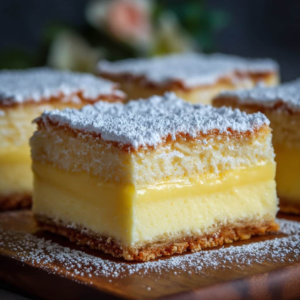 Vanilla Custard Cream Squares