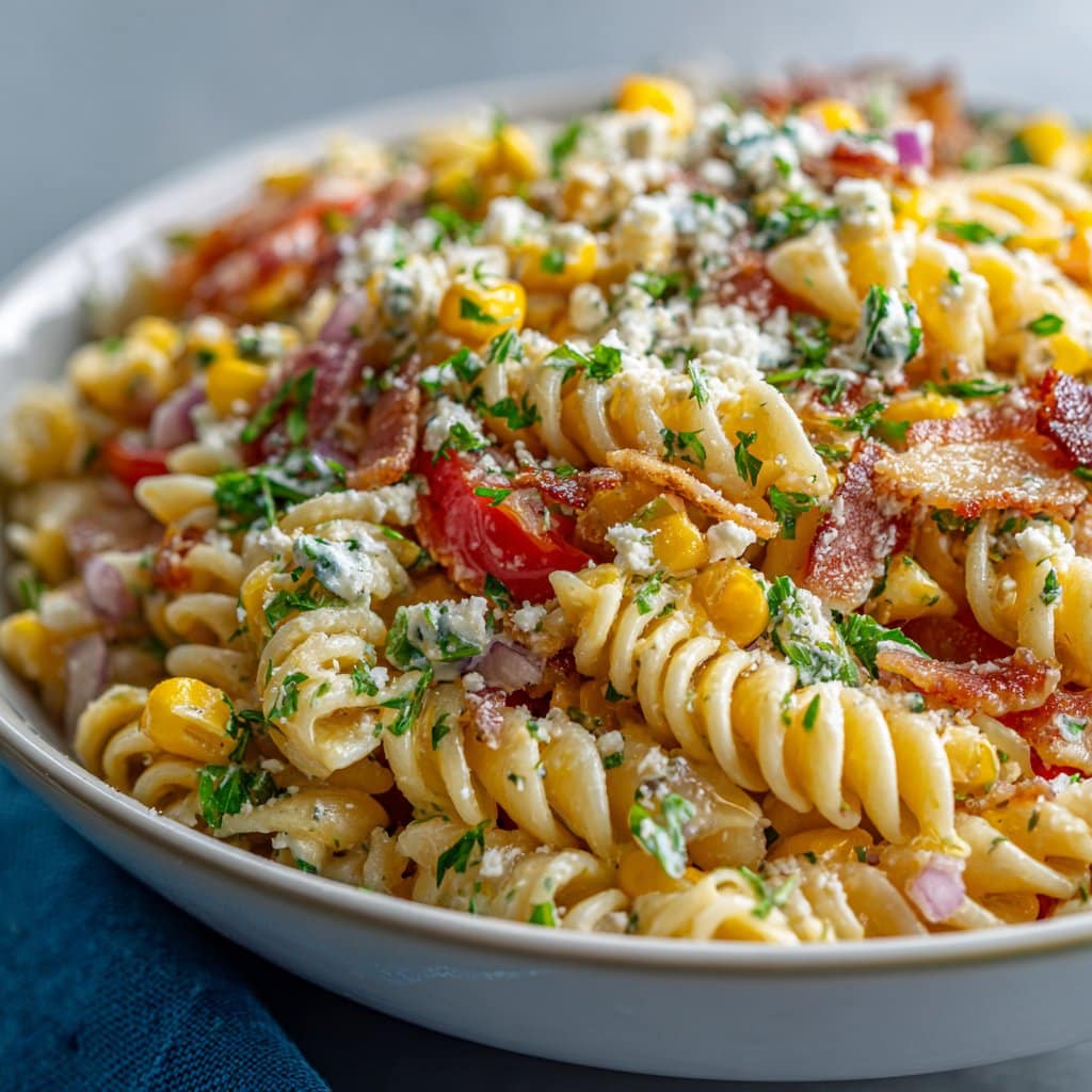 Street Corn Pasta Salad (Easy Side!)