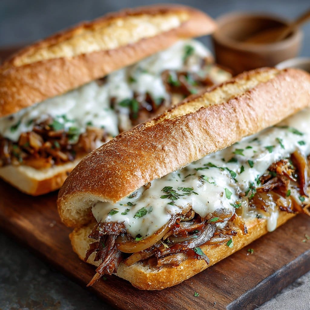 Vegetarian French Dip Sandwiches