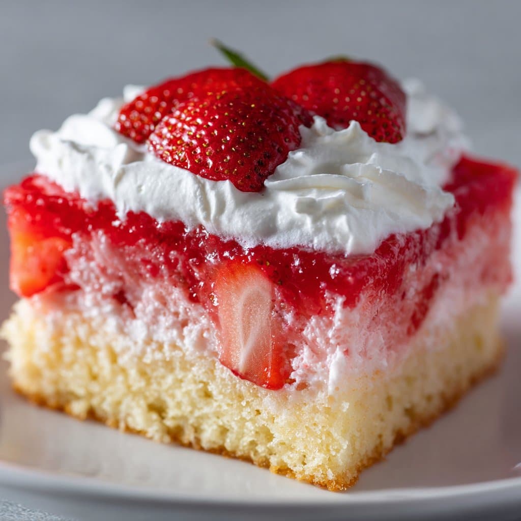 Strawberry Jello Poke Cake