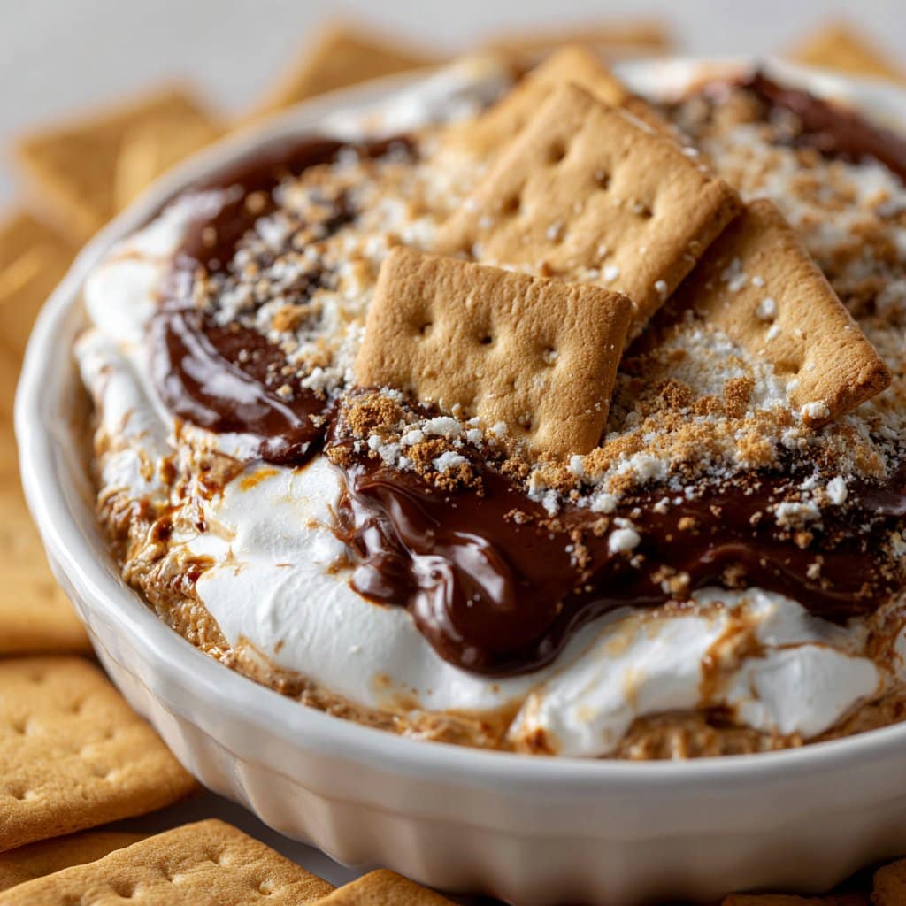 S’mores Dip with Graham Crackers