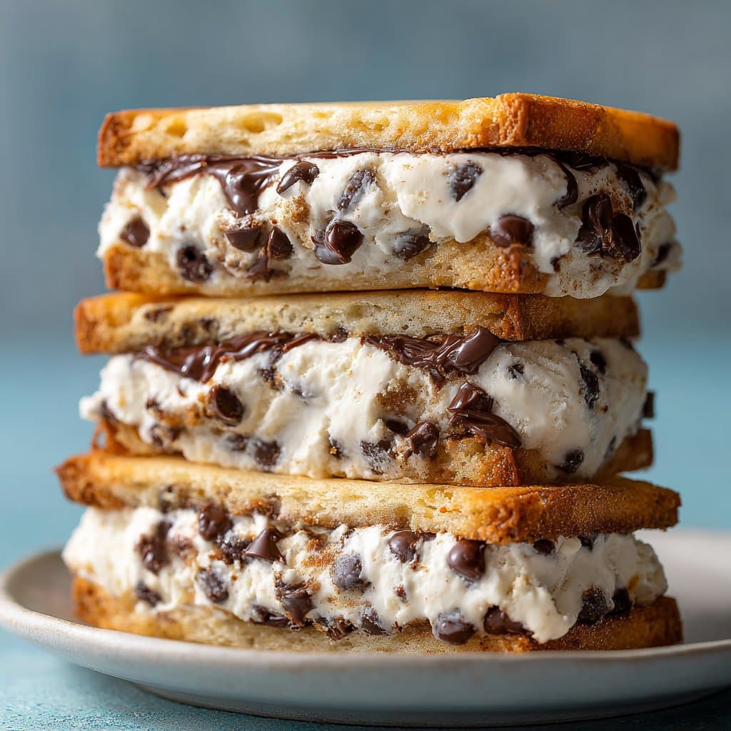 Chocolate Chip Ice Cream Sandwiches
