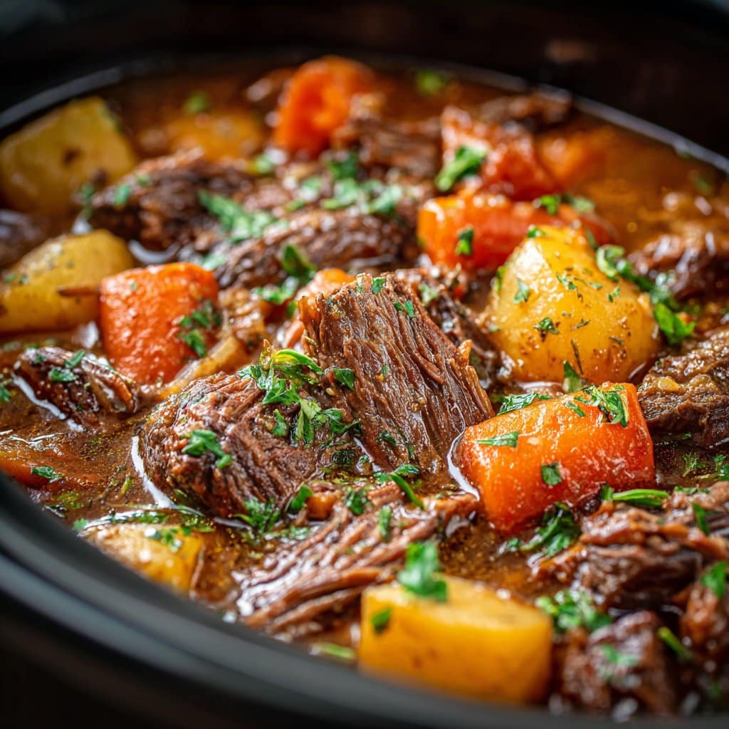Fall Crockpot Beef Stew That Practically Cooks Itself