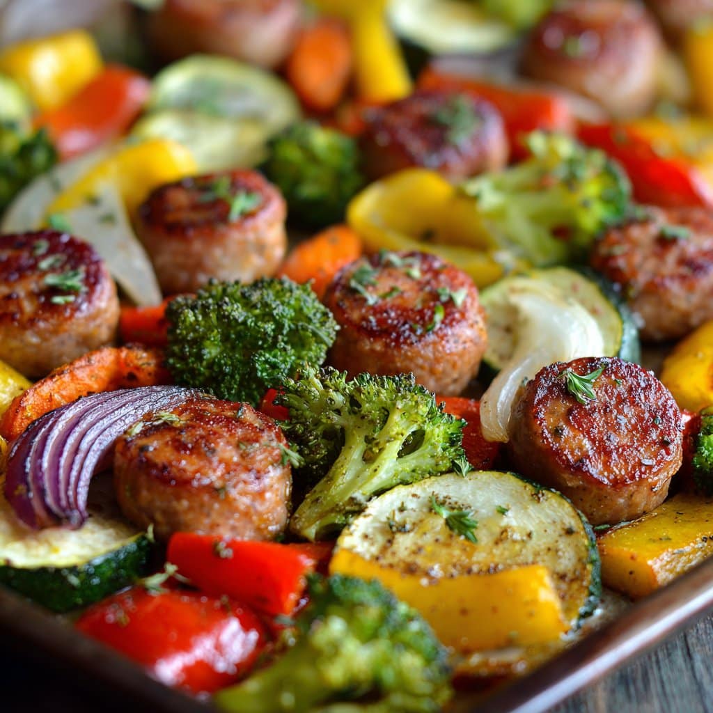Lazy Sunday Sheet Pan Sausage and Veggies in Just 10 Minutes