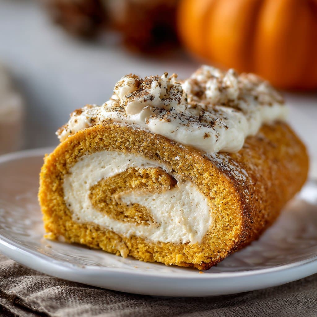 Pumpkin Cream Cheese Roll for Fall Get-Togethers